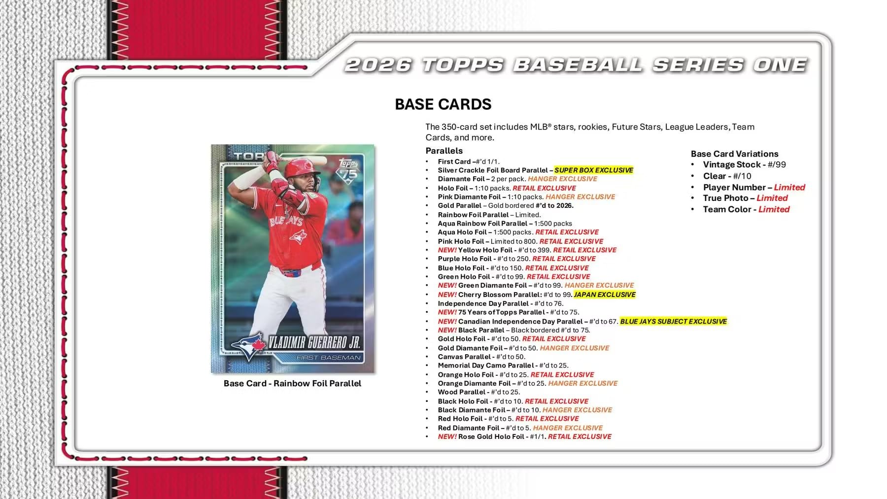 MLB 2026 TOPPS Series 1 Baseball MEGA Box